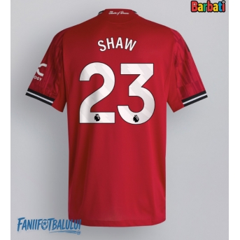 Manchester United Luke Shaw #23 Tricou Fotbal Replică 2025-26 Barbati Acasa